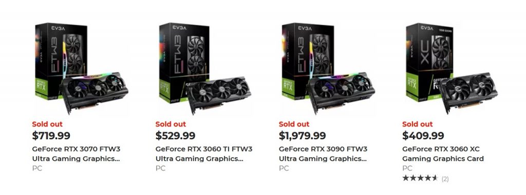 GPU EVGA RTX 30 Series
